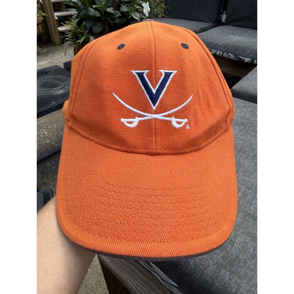 UVA University of Virginia Cavaliers Orange Baseball Cap Hat Adjustable Cavs